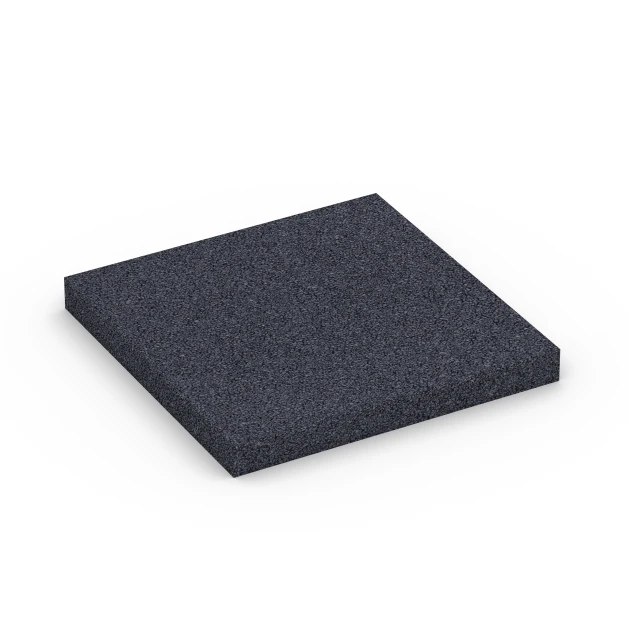 Fitness Performance Elite Trainingsboden von WARCO im Farbdesign Anthrazit mit den Abmessungen 100 × 100 × 1 cm. Produktfoto von Artikel 6177 in der Aufsicht von schräg vorne.