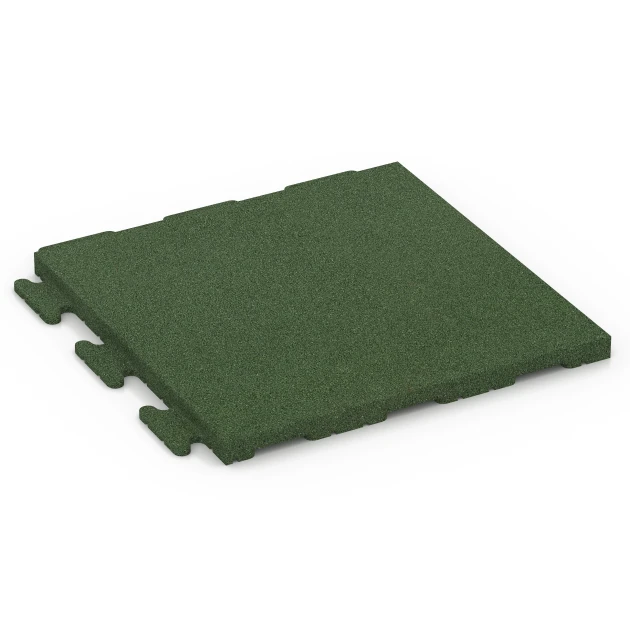 Dalle en caoutchouc Linea de WARCO en couleur Vert herbe au format 50 x 50 x 3 cm | 0,25 m². La photo de l’article 7054 dans la vue complète de face.