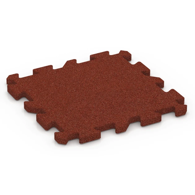 Dalles de terrain multisport de WARCO en couleur Rouge brique au format 50 x 50 x 3 cm | 0,25 m². La photo de l’article 6989 dans la vue complète de face.