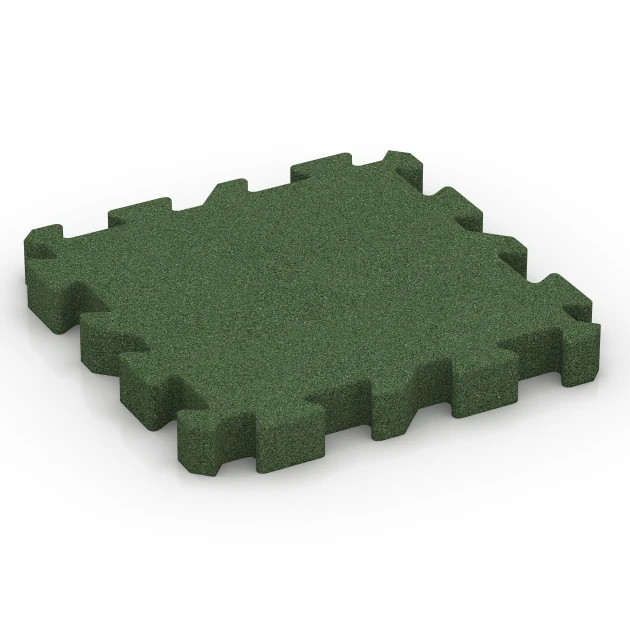 Valtegel met puzzelverbinding von WARCO im Farbdesign Grasgroen mit den Abmessungen 50 x 50 x 6 cm | 0,25 m². Produktfoto von Artikel 6311 in der Aufsicht von schräg vorne.
