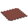  von WARCO im Farbdesign Baksteenrood mit den Abmessungen 102,5 x 102,5 x 3 cm | 1,05 m². Produktfoto von Artikel 6392 in der Aufsicht von schräg vorne.