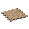 Spielmatte von WARCO im Farbdesign Terra Cotta mit den Abmessungen 46 x 46 x 1,8 cm. Produktfoto von Artikel 6754 in der Aufsicht von schräg vorne.