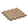 Messeboden Klickfliese von WARCO im Farbdesign Terra Cotta mit den Abmessungen 44,6 x 44,6 x 1,8 cm | 0,20 m². Produktfoto von Artikel 6916 in der Aufsicht von schräg vorne.