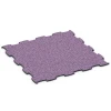 Messeboden Klickfliese von WARCO im Farbdesign Lavendel mit den Abmessungen 44,6 x 44,6 x 1,8 cm. Produktfoto von Artikel 6918 in der Aufsicht von schräg vorne.