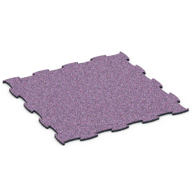 Messeboden Klickfliese von WARCO im Farbdesign Lavendel mit den Abmessungen 44,6 x 44,6 x 1,8 cm. Produktfoto von Artikel 6918 in der Aufsicht von schräg vorne.
