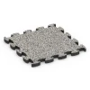 Valdempende puzzeltegel von WARCO im Farbdesign Grijs graniet mit den Abmessungen 46 x 46 × 2,8 cm. Produktfoto von Artikel 6932 in der Aufsicht von schräg vorne.