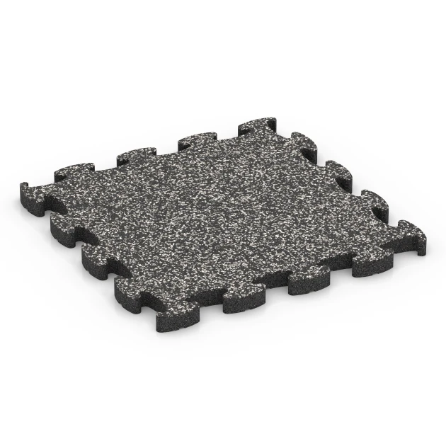 Ballspielplatte von WARCO im Farbdesign Dunkelgrauer Granit mit den Abmessungen 46 x 46 × 2,8 cm. Produktfoto von Artikel 6949 in der Aufsicht von schräg vorne.