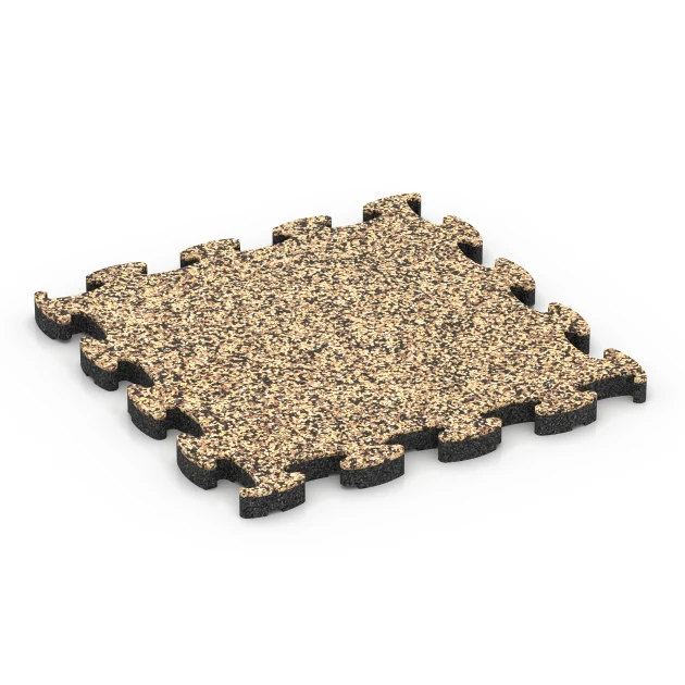 Zwembadrand tegels von WARCO im Farbdesign Rattan mit den Abmessungen 28,9 x 28,9 x 1,8 cm. Produktfoto von Artikel 6777 in der Aufsicht von schräg vorne.