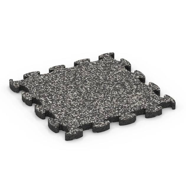 Steentapijt kliktegel von WARCO im Farbdesign Donkergrijs graniet mit den Abmessungen 30 x 30 x 1,8 cm. Produktfoto von Artikel 6814 in der Aufsicht von schräg vorne.