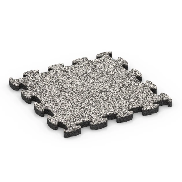 Steentapijt kliktegel von WARCO im Farbdesign Grijs graniet mit den Abmessungen 30 x 30 x 1,8 cm. Produktfoto von Artikel 6815 in der Aufsicht von schräg vorne.