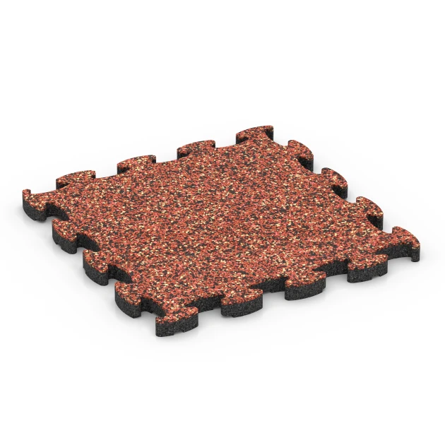 Steentapijt kliktegel von WARCO im Farbdesign Etna mit den Abmessungen 30 x 30 x 1,8 cm. Produktfoto von Artikel 6818 in der Aufsicht von schräg vorne.