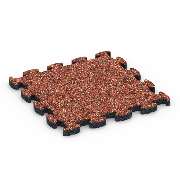 Steinteppich Klickfliese von WARCO im Farbdesign Feuersglut mit den Abmessungen 28,9 x 28,9 x 1,8 cm | 0,084 m². Produktfoto von Artikel 6818 in der Aufsicht von schräg vorne.