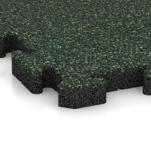 Detailaufnahme der Randausprägung von WARCO-Produkt 5902, Event-Klickfliese Outdoor, Format 50 x 50 x 4 cm | 0,25 m², Farbe Englischer Rasen.