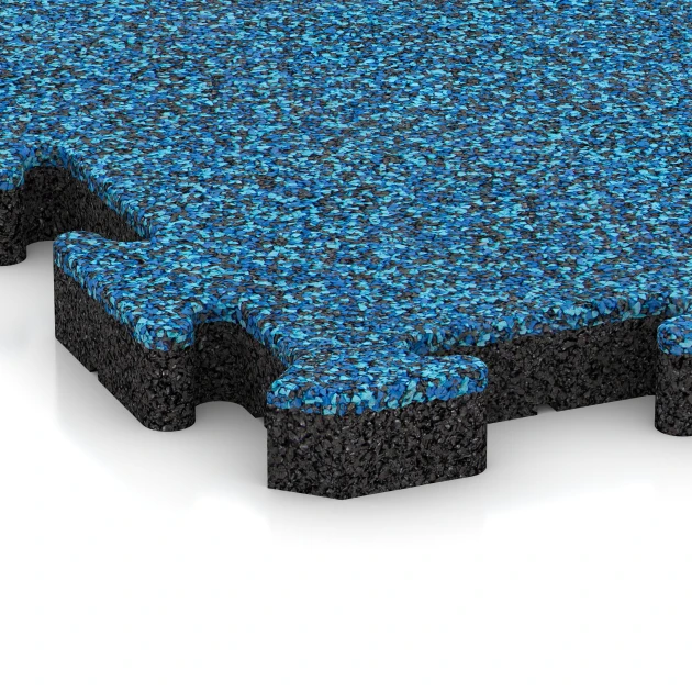 Detailaufnahme der Randausprägung von WARCO-Produkt 4127, Ballspielplatte, Format 50 x 50 x 4 cm | 0,25 m², Farbe Atlantik.