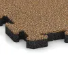 Detailaufnahme der Randausprägung von WARCO-Produkt 4028, Hunde-Sportboden HD, Format 500 x 500 x 40 mm, Farbe Rattan Lounge.