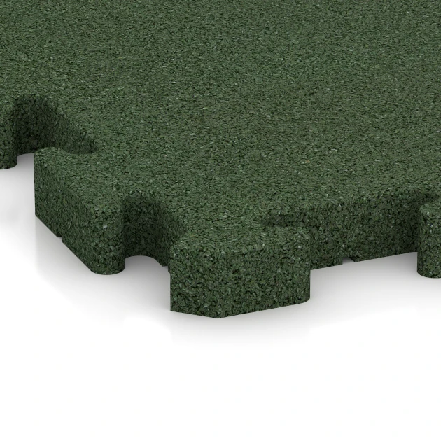 Detailaufnahme der Randausprägung von WARCO-Produkt 4072, Hunde-Bodenplatte, Format 100 x 100 x 4 cm | 1,00 m², Farbe Grasgrün.