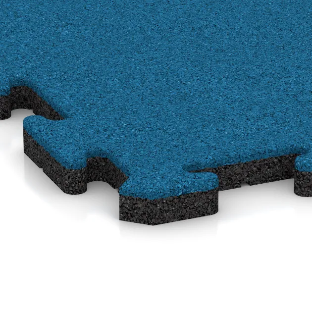 La vue détaillée sur les bords du produit WARCO 5296, Dalle plage de piscine, au format 500 x 500 x 30 mm, en couleur Bleu ciel.