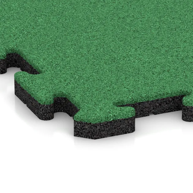 La vue détaillée sur les bords du produit WARCO 5298, Dalle plage de piscine, au format 500 x 500 x 30 mm, en couleur Vert Mai.