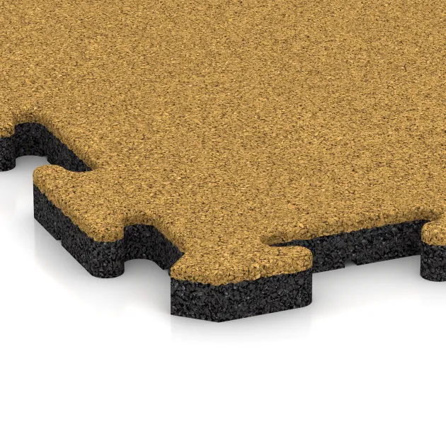 Detailaufnahme der Randausprägung von WARCO-Produkt 5293, Zwembadrandtegel, Format 500 x 500 x 30 mm, Farbe Citroengeel.