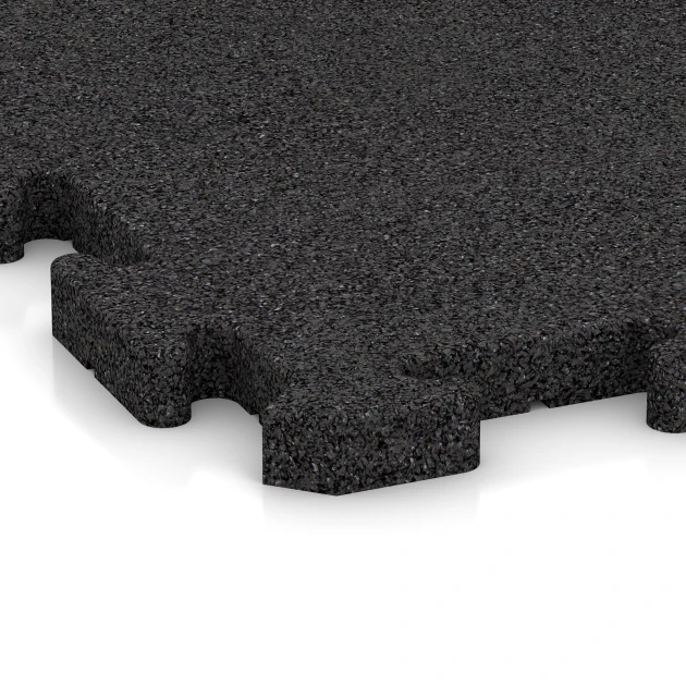 Detailaufnahme der Randausprägung von WARCO-Produkt 3354, Hunde-Bodenplatte, Format 100 x 100 x 3 cm | 1,00 m², Farbe Anthrazit.
