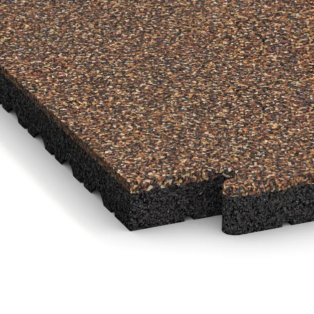 Detailaufnahme der Randausprägung von WARCO-Produkt 5103, Randtegel, Format 1000 x 485 x 40 mm, Farbe Schors & Bast.