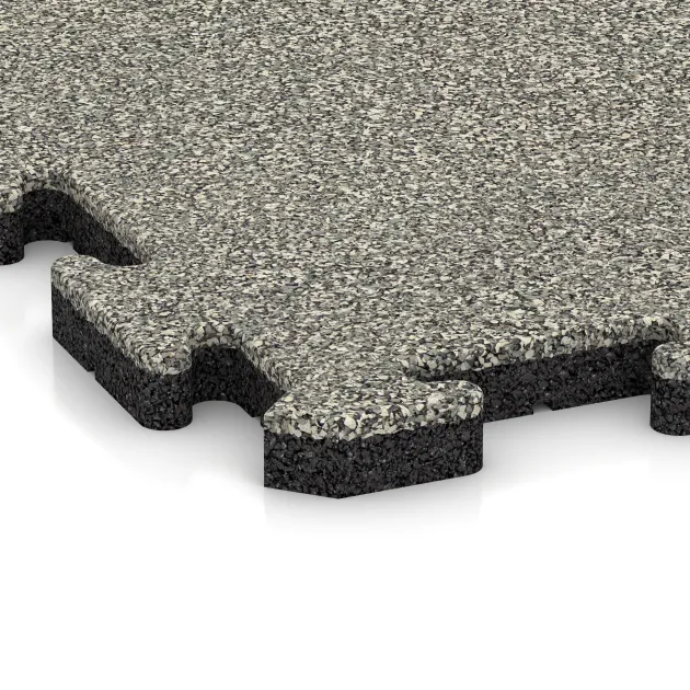 La vue détaillée sur les bords du produit WARCO 5029, Dalle d’angle, au format 485 x 485 x 30 mm, en couleur Granit clair.