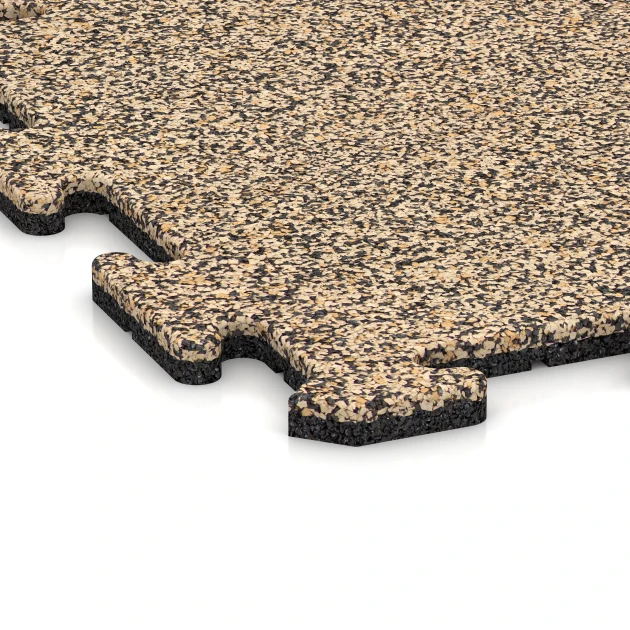 Detailaufnahme der Randausprägung von WARCO-Produkt 0040, Buitentegel, Format 50 x 50 x 1,8 cm | 0,25 m², Farbe Travertin.