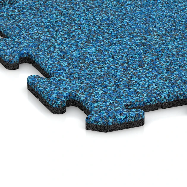 Detailaufnahme der Randausprägung von WARCO-Produkt 5681, Indoor-Klicktegel, Format 50 x 50 x 1,8 cm | 0,25 m², Farbe Atlantisch.