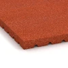 Detailaufnahme der Randausprägung von WARCO-Produkt 3641, Stalmat HD, Format 100 x 100 x 4 cm, Farbe Baksteenrood.
