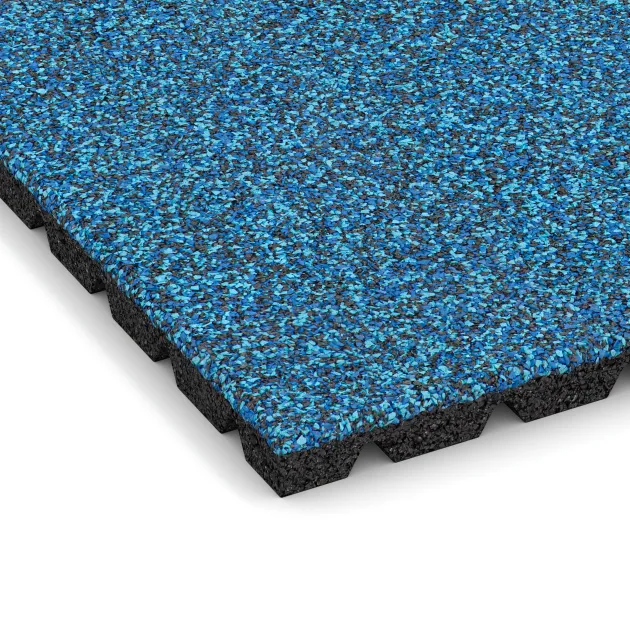 Detailaufnahme der Randausprägung von WARCO-Produkt 5486, Terrastegel 3 cm, Format 500 x 500 x 30 mm, Farbe Atlantisch.