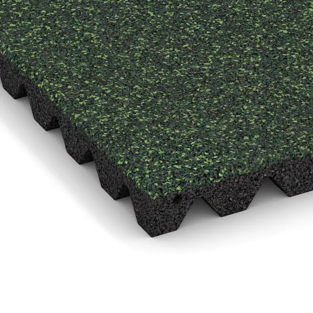 Detailaufnahme der Randausprägung von WARCO-Produkt 0643, Valtegel, Format 500 x 500 x 45 mm, Farbe Engels Gras.