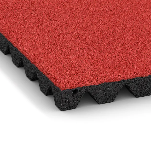 Detailaufnahme der Randausprägung von WARCO-Produkt 0639, Valtegel, Format 500 x 500 x 45 mm, Farbe Roos.