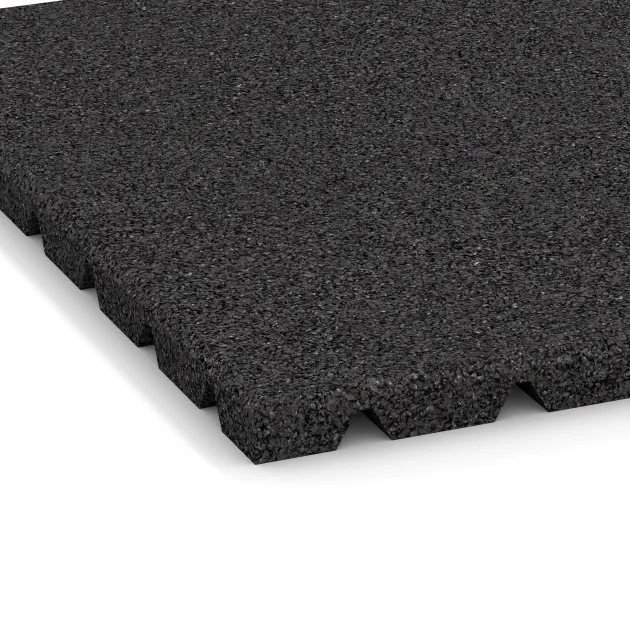 La vue détaillée sur les bords du produit WARCO 0532, Carrelage extérieur, au format 500 x 500 x 25 mm, en couleur Anthracite.