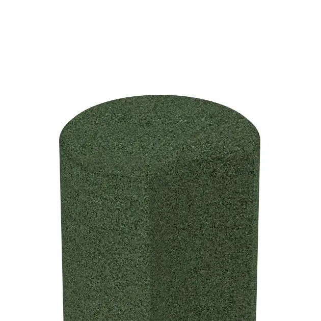 La vue détaillée sur les bords du produit WARCO 2552, Palissade en caoutchouc, au format ø 250 x 400 mm, en couleur Vert gazon.