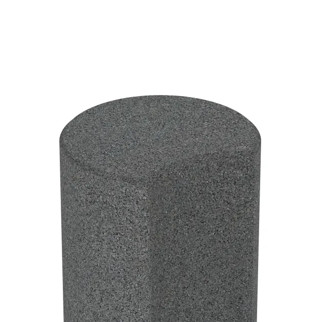 La vue détaillée sur les bords du produit WARCO 2553, Palissade en caoutchouc, au format ø 250 x 400 mm, en couleur Gris ardoise.