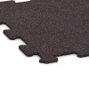 Detailaufnahme der Randausprägung von WARCO-Produkt 0912, Fitnessvloer Compact, Format 485 x 485 x 8 mm | 0,235 m², Farbe Licht Rood Gespikkeld.