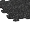 Detailaufnahme der Randausprägung von WARCO-Produkt 0920, Fitnessvloer Compact, Format 485 x 485 x 8 mm | 0,235 m², Farbe Licht Grijs Gespeckeld.