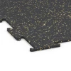 La vue détaillée sur les bords du produit WARCO 6460, Sol de Fitness Compact, au format 50 × 50 × 0,8 cm, en couleur Jaune doux moucheté.