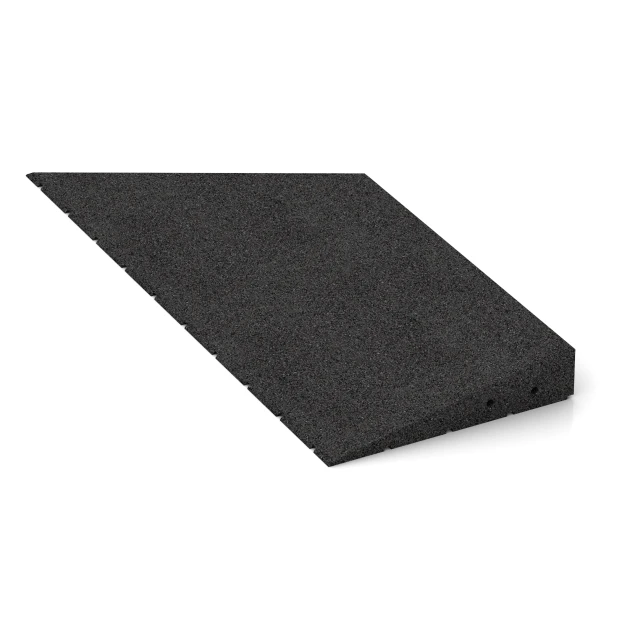 Detailaufnahme der Randausprägung von WARCO-Produkt 2548, Übergangsrampe 75 cm, Format 75 x 30 cm | 8 < 65 mm, Farbe Anthrazit.