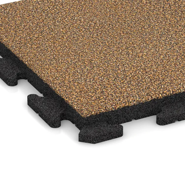 La vue détaillée sur les bords du produit WARCO 1286, Dalle de terrasse Classic, au format 500 x 500 x 40 mm, en couleur Maroc.