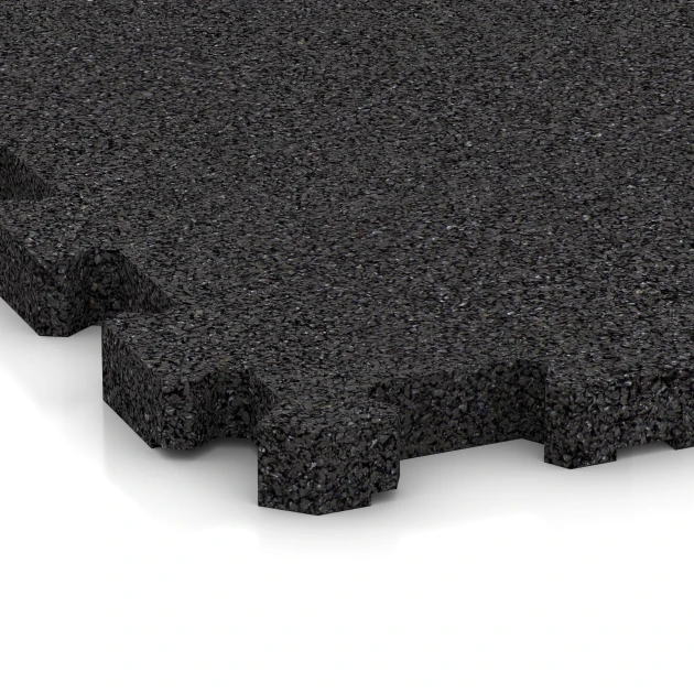 La vue détaillée sur les bords du produit WARCO 5732, Dalle clipsable pour sol d’exposition, au format 30,6 x 30,6 x 2 cm | 0,094 m², en couleur Anthracite.