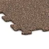 Detailaufnahme der Randausprägung von WARCO-Produkt 1024, Fitnessvloer Compact, Format 970 x 970 x 8 mm, Farbe Schors & Bast.