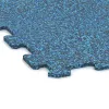 Detailaufnahme der Randausprägung von WARCO-Produkt 1029, Fitnessvloer Compact, Format 970 x 970 x 8 mm, Farbe Atlantisch.