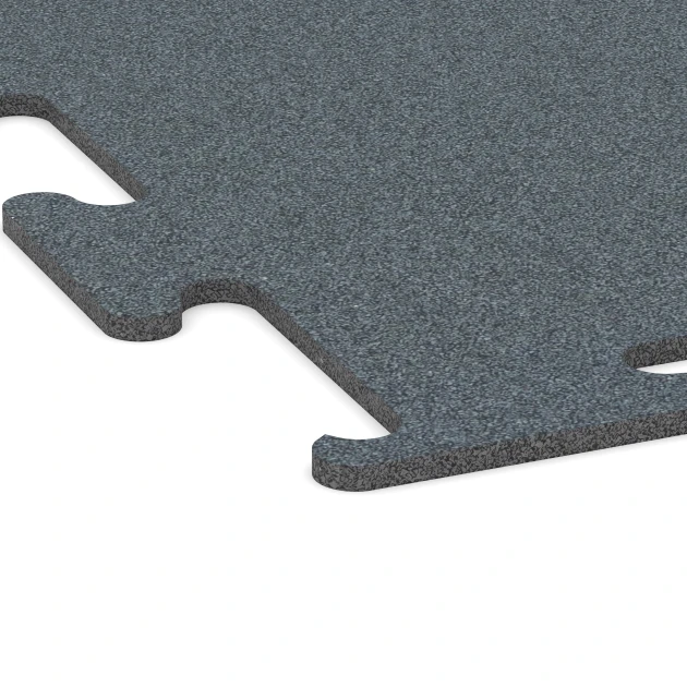 Detailaufnahme der Randausprägung von WARCO-Produkt 6157, Fitness Performance Elite Trainingsvloer, Format 100 x 100 x 1 cm | 1,00 m², Farbe Varengroen.