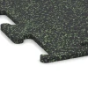 Detailaufnahme der Randausprägung von WARCO-Produkt 3759, Fitness Performance Elite Trainingsvloer, Format 100 x 100 x 1,5 cm | 1,00 m², Farbe Licht Groen Gespikkeld.