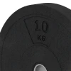La vue détaillée sur les bords du produit WARCO 6085, Bumper Plate, au format 10 kg | ø 45,4 x 5,85 cm, en couleur Anthracite.