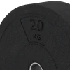 Detailaufnahme der Randausprägung von WARCO-Produkt 6087, Bumper plate, Format 20 kg | ø 45,4 x 11,38 cm, Farbe Antraciet.