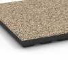 Detailaufnahme der Randausprägung von WARCO-Produkt 6369, Terrassenplatte Classic, Format 50 x 50 x 4 cm, Farbe Travertin.
