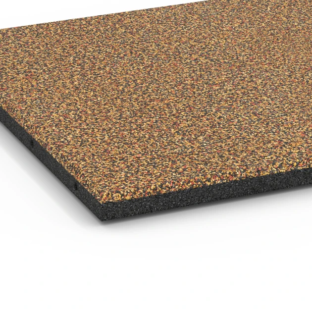 Detailaufnahme der Randausprägung von WARCO-Produkt 6357, Terrassenplatte Classic, Format 50 x 50 x 3 cm, Farbe Terra Cotta.