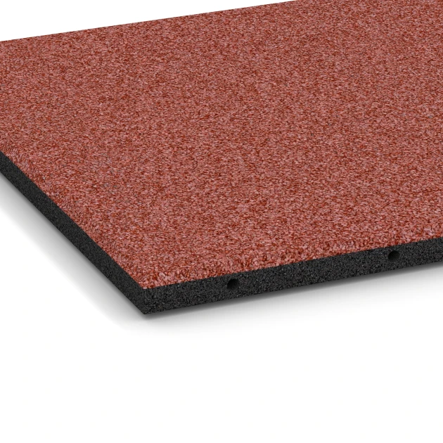Detailaufnahme der Randausprägung von WARCO-Produkt 6179, Terrassenplatte Classic, Format 50 x 50 x 3 cm | 0,25 m², Farbe Tomatenrot.